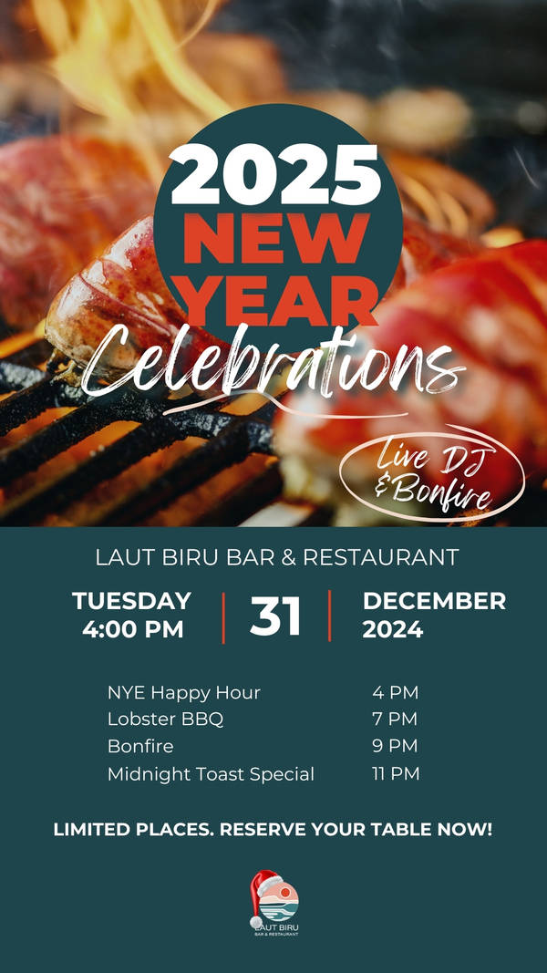 New Years Eve at Laut Biru at Laut Biru