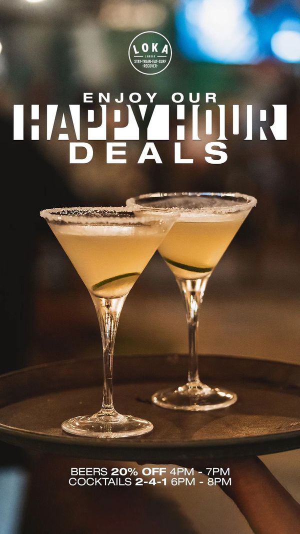 Happy Hour Deals at Loka Lombok