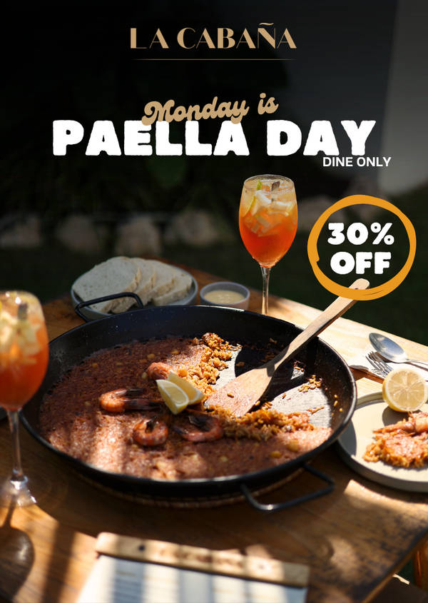 30% off Paella at La Cabaña Lombok